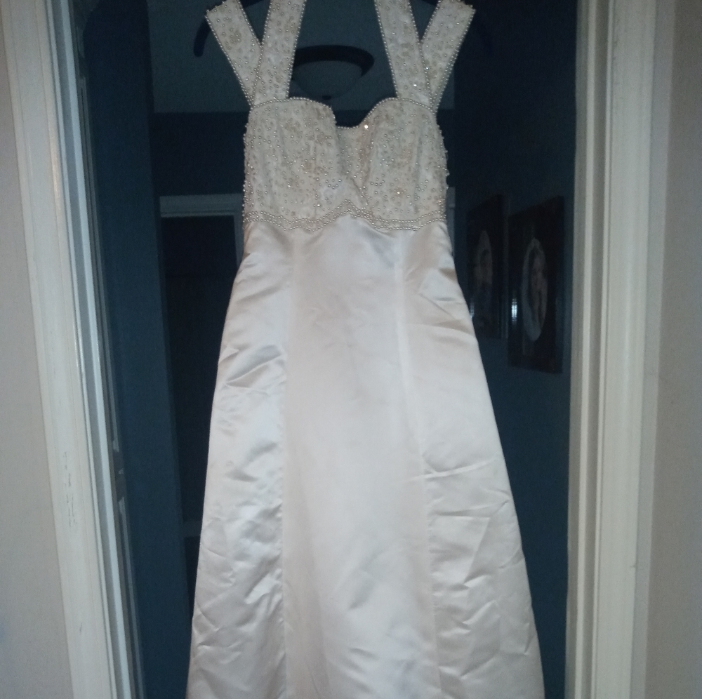 Mori Lee White Wedding Dress